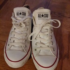 Converse size 9 Womens low tops white all stars